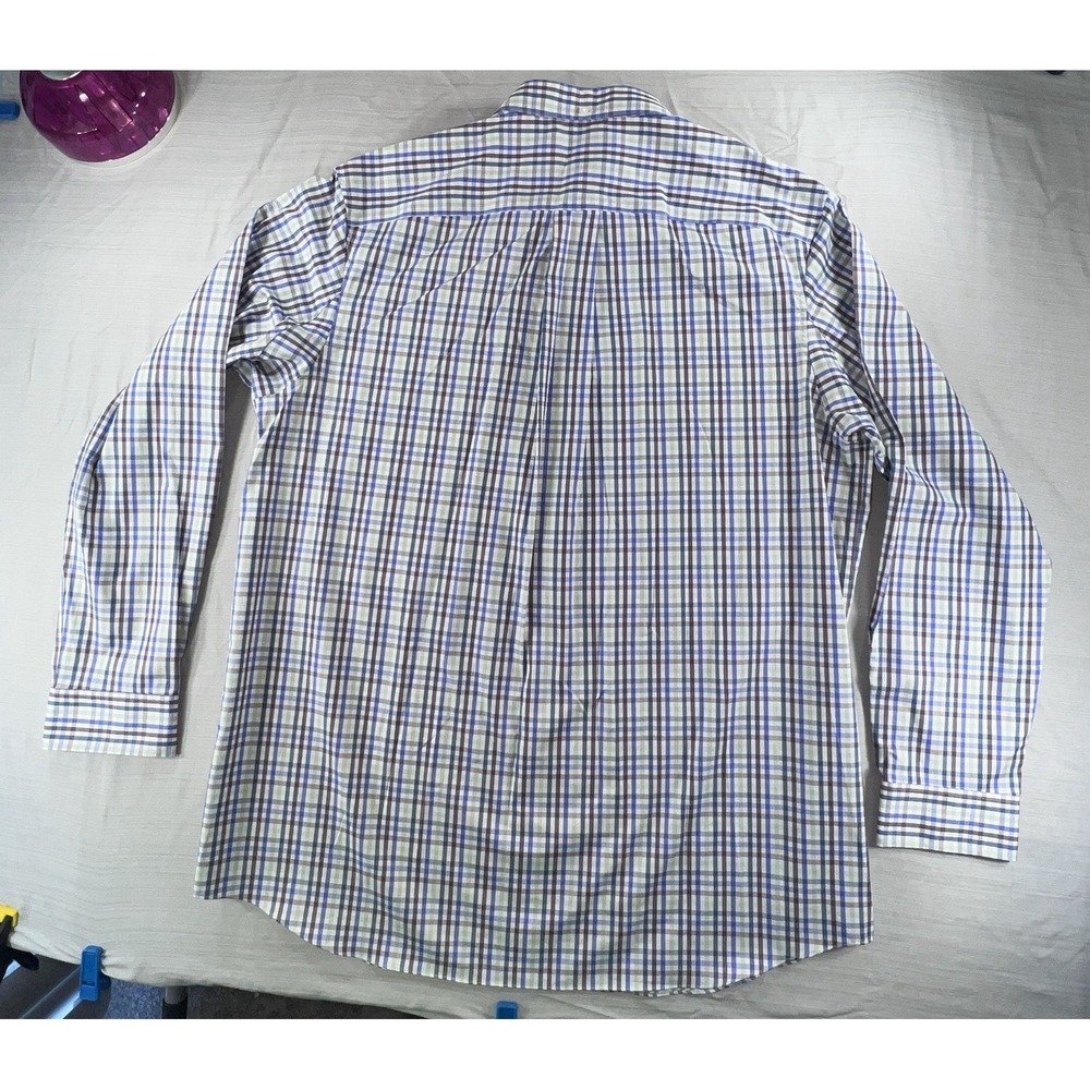 Duluth Trading Co Wrinkle Fighter Multicolor Plaid Button Up Shirt Mens SZ 2XLT - Picture 8 of 16